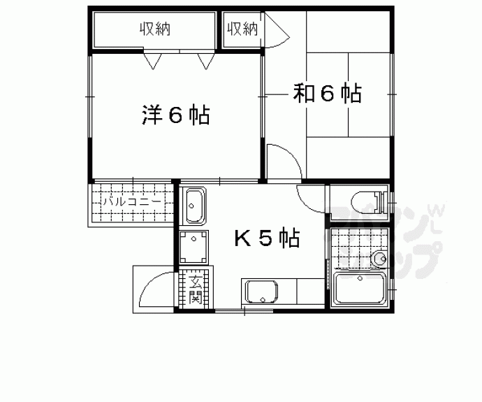 【白崎ハイツ】間取