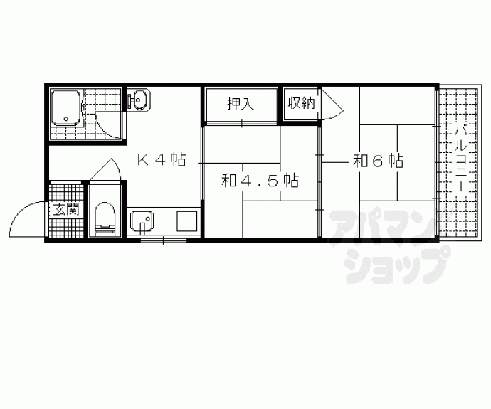 【ヤマモトハイツ】間取