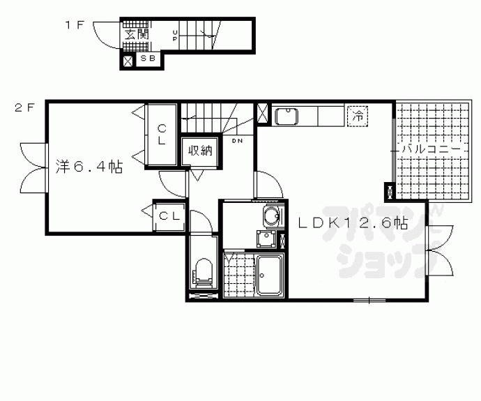 【カンパーニュ逢坂】間取