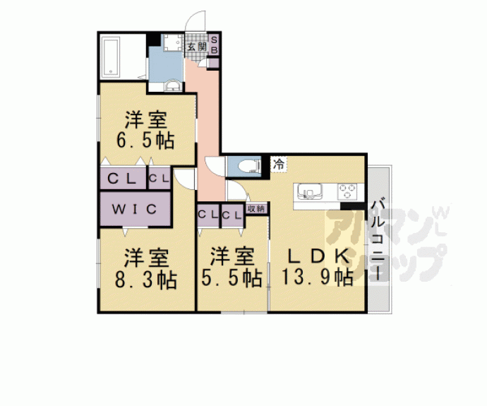 【コルヌコピア】間取