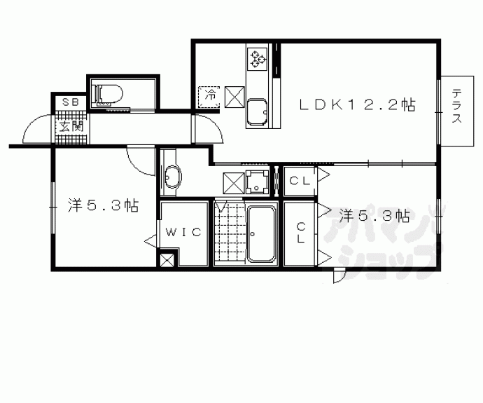 【Ｒａｆｆｉｎｅ　Ｂｉｗａ】間取