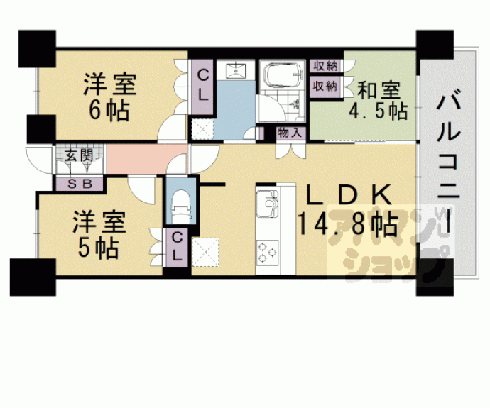 【アークレジデンス大津中央】間取