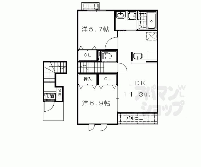 【ラーゴ プラシード】間取