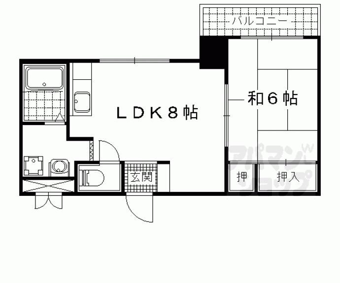 【グランディール大津】間取