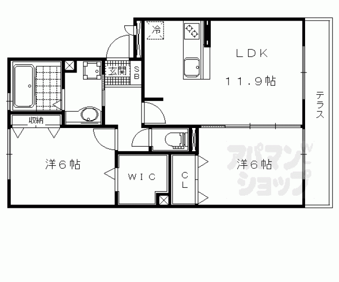 【アルタ唐崎ビュー】間取
