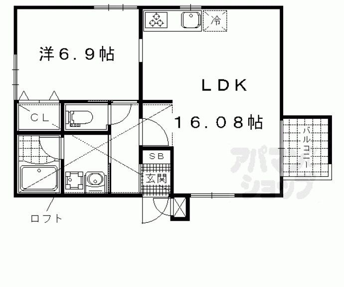 【スクエアコート宮ノ口】間取