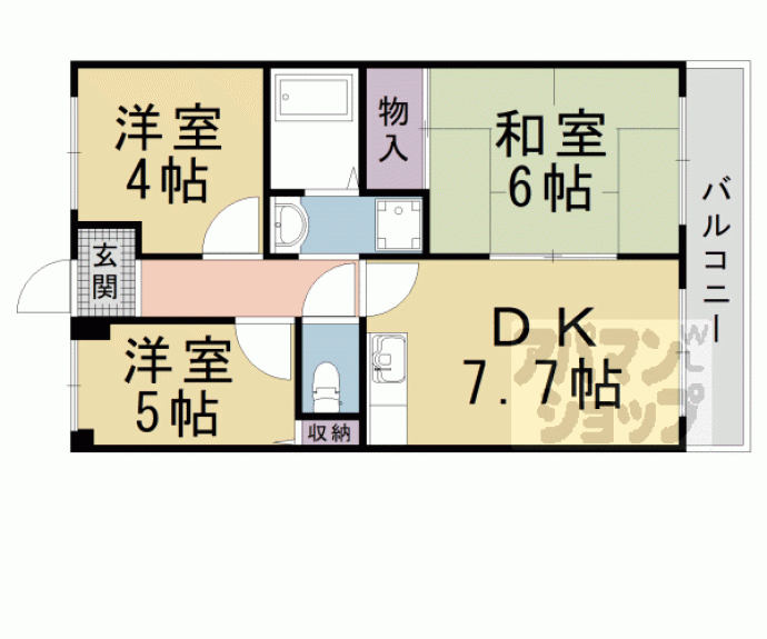 【ブライトンステージ　Ａ棟】間取