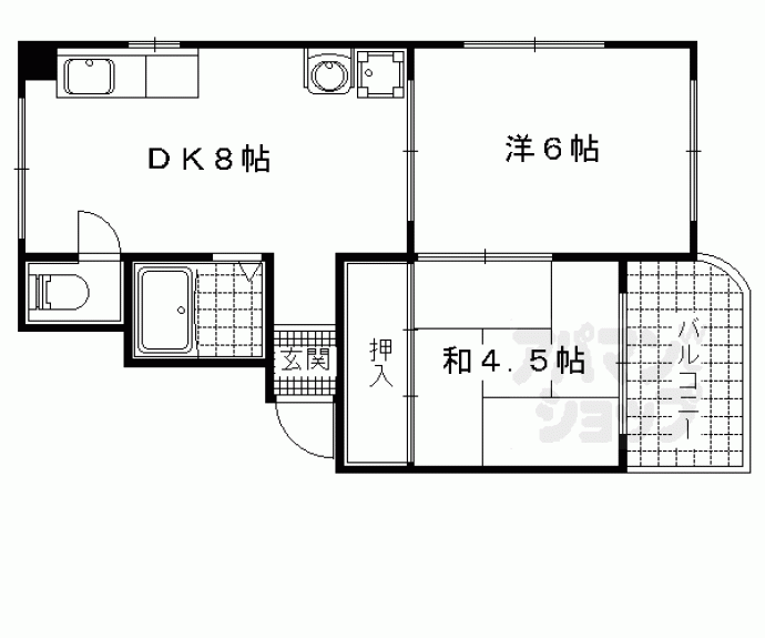 【ハイツ大伴】間取