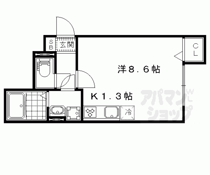 【エルメゾン大津】間取