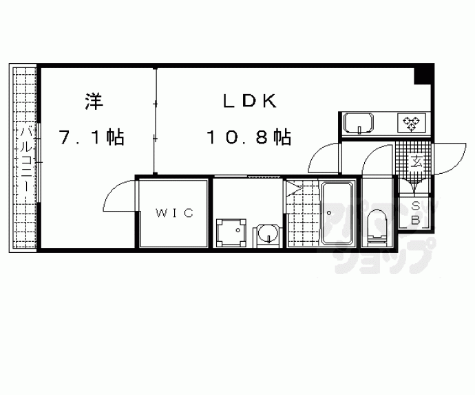 【アシェンダ石山Ⅱ番館】間取