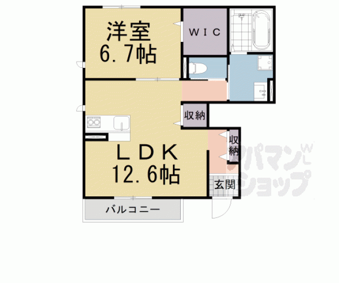 【ラーゴヴィレッタ　Ａ棟】間取