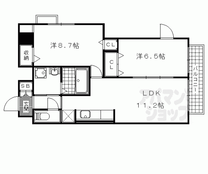 【ヒラソル　瀬田】間取