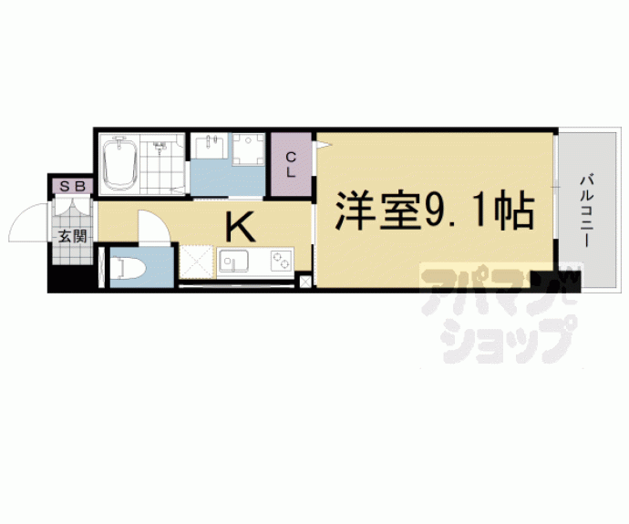 【ヒラソル　瀬田】間取