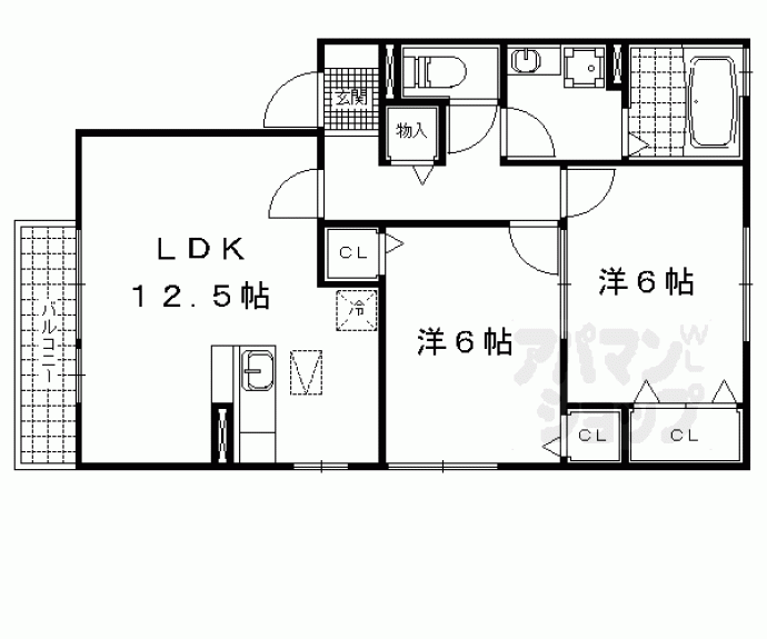 【リビングタウン湖都が丘　Ｃ棟】間取