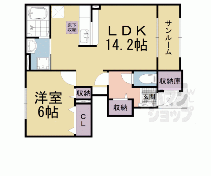 【パレス衣川】間取