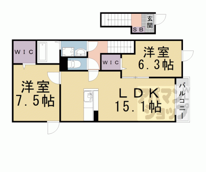 【グランドゥール楓】間取