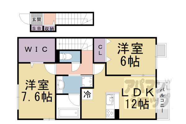 【ディアコート】間取