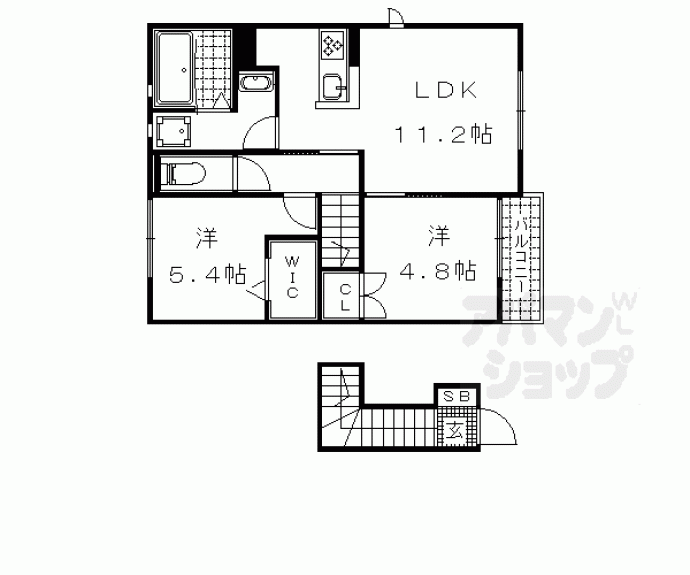 【ラーゴヴィレッタ　Ｃ棟】間取