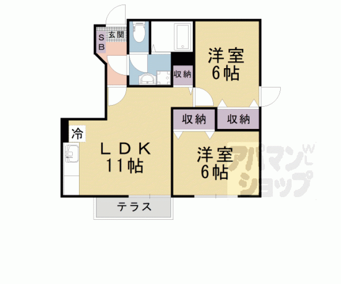 【サニーヴィラ参番館】間取