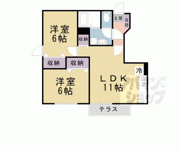 【サニーヴィラ参番館】間取