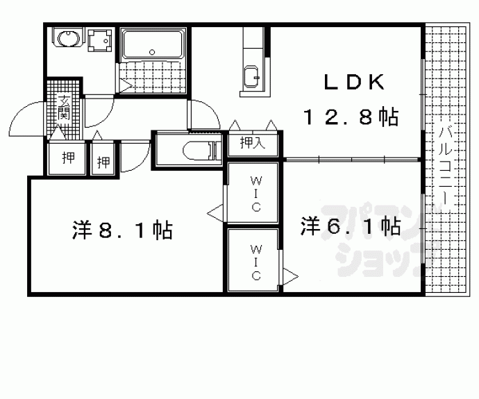 【メゾン　ル・クプル】間取