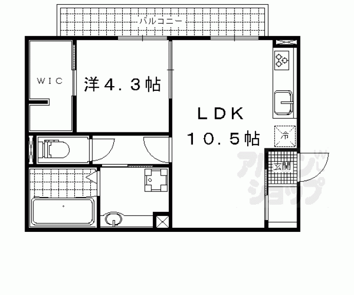 【Ｒｉｂｅｒａ　Ｓｑｕａｒｅ　Ａ棟】間取