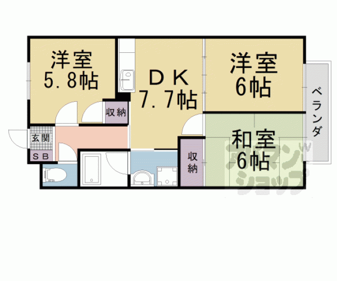 【サラナフラット】間取