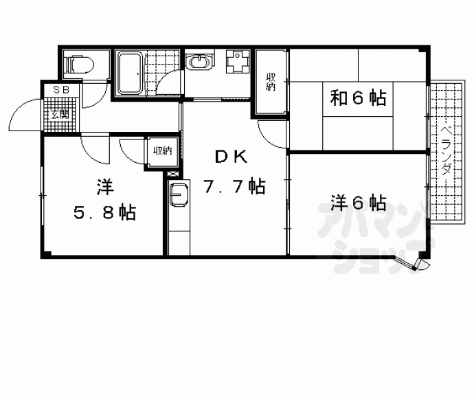 【サラナフラット】間取