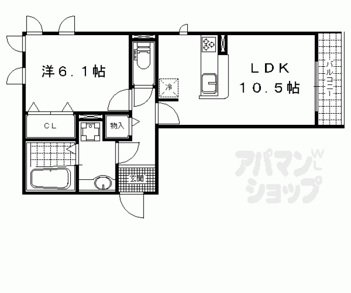 【ＣＩＴＹ　ＦＬＡＴＳ　ＫＩＴＥＮＯ】間取