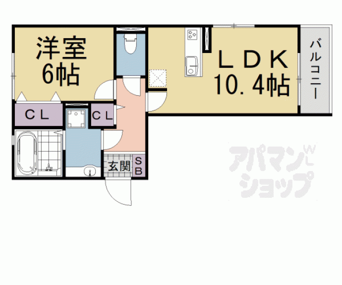 【リベルタ唐崎】間取
