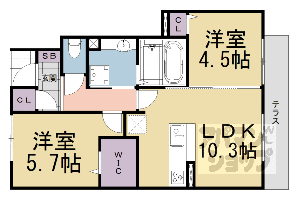 【ガーデンライラック】間取