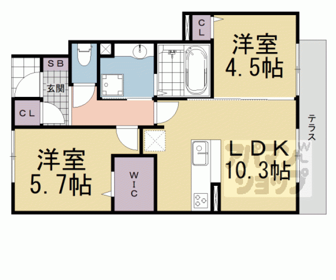 【ガーデン　ライラック】間取
