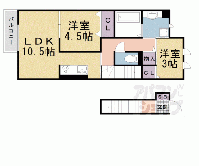 【Ｓａｎ　ｄｕ　Ｗｉｌｌ　２】間取