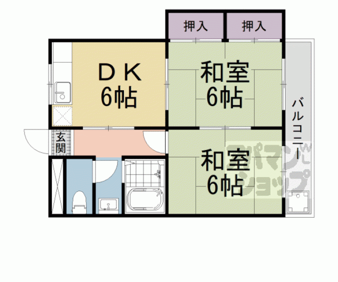 【パークテラス瀬田】間取