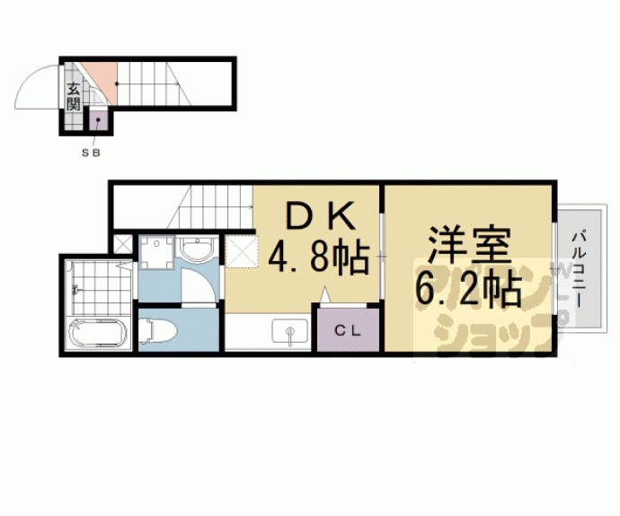 【ロハスＫ】間取