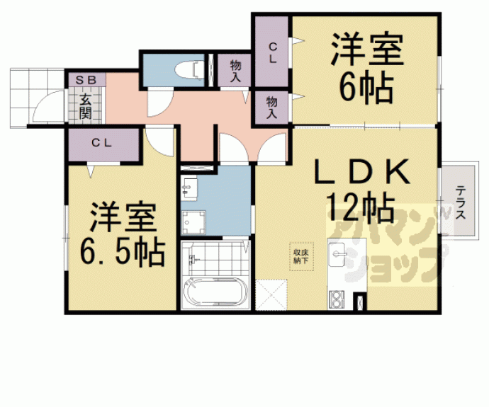 【シャルマン北大路】間取