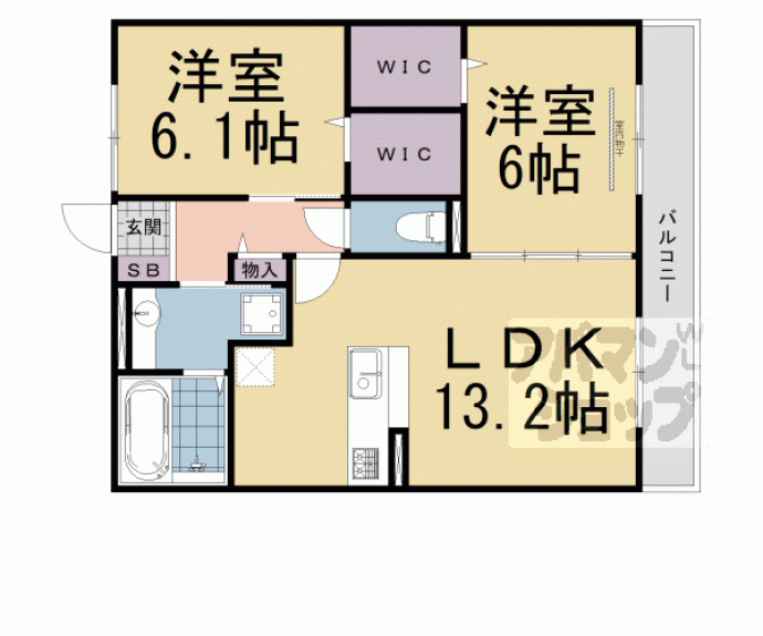 【Ｎｏｒｔｈ　Ｃｏａｓｔ】間取