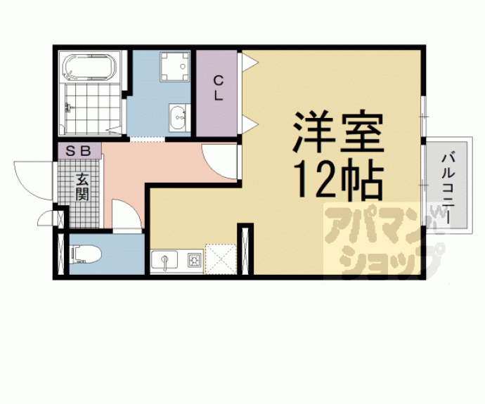 【Ｄ－ｒｏｏｍ石山ＡＷＡＺＵ】間取