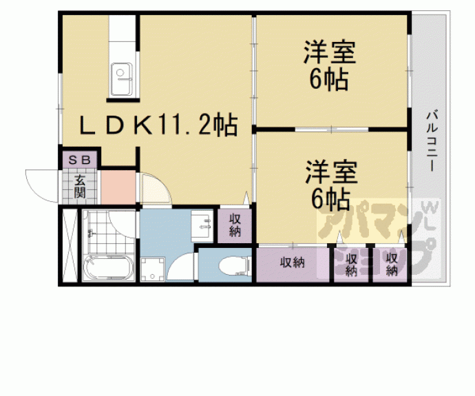 【カーサエスペランサ】間取