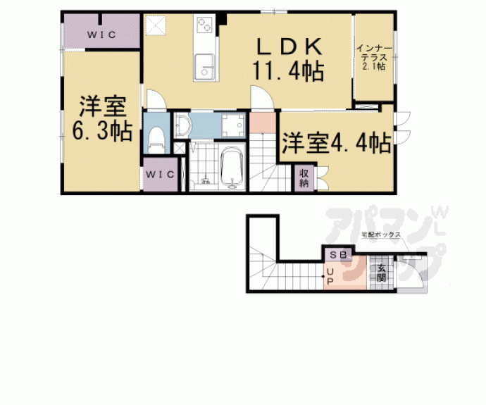 【コンフォール横木】間取