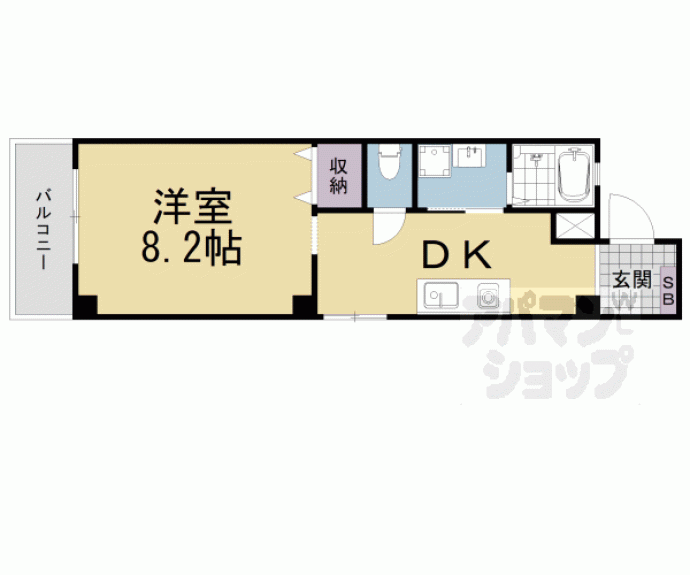【アパートメント膳所】間取