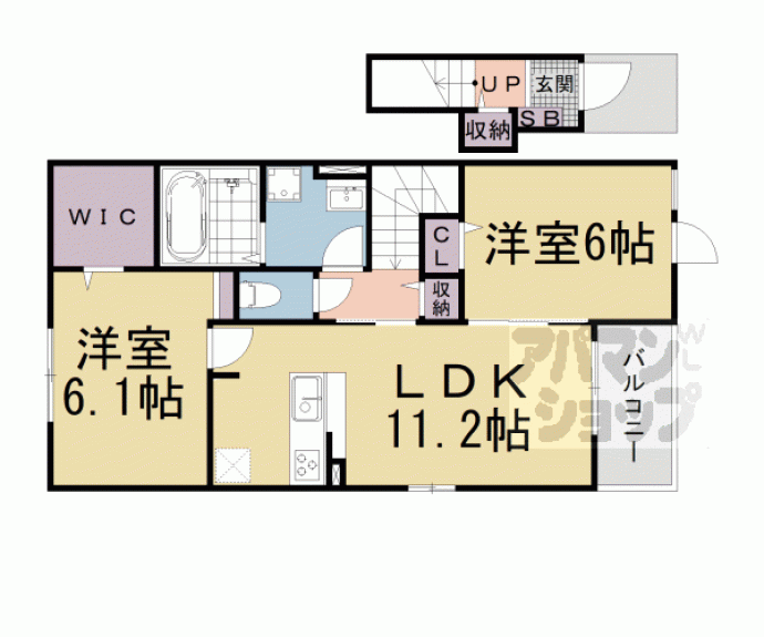 【ミ・リブロ堅田】間取