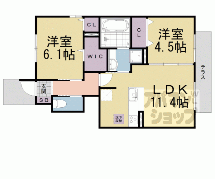 【ＰｒｅｓｓｏＫＡＴＡＴＡ】間取