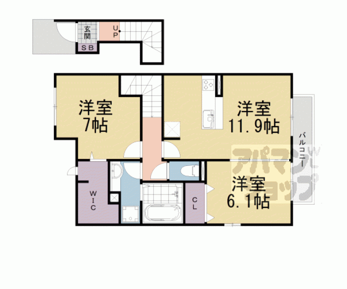 【ＰｒｅｓｓｏＫＡＴＡＴＡ】間取