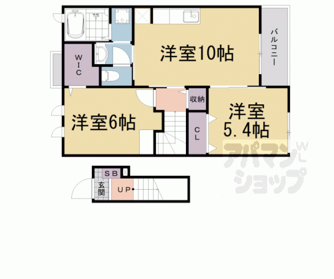 【フローリッシュ　瀬田Ｂ】間取