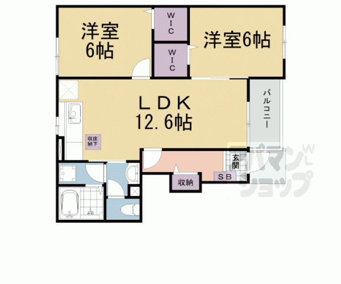 【カルムメゾン雅】間取
