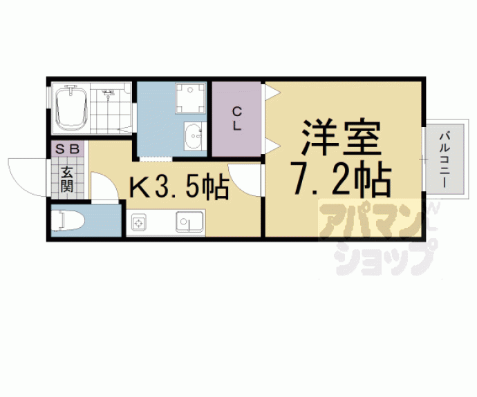 【コーポナカムラ】間取