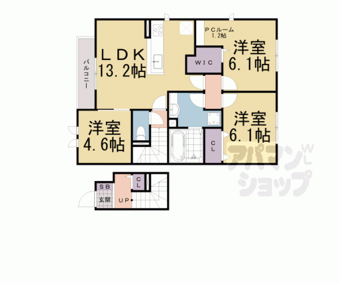 【Ｖｉｌｌａ　Ｃｌａｉｒ】間取