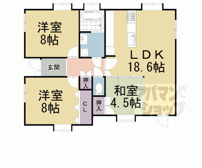 【メゾンド都】間取