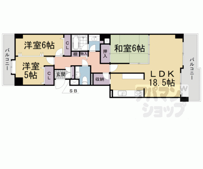 【シャリエ大津朝日が丘】間取